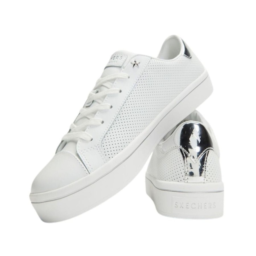 Skechers hi discount lites white